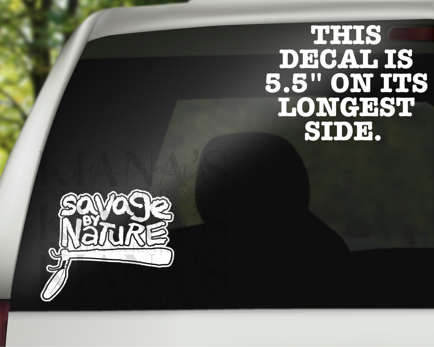 Savage by Nature Decal