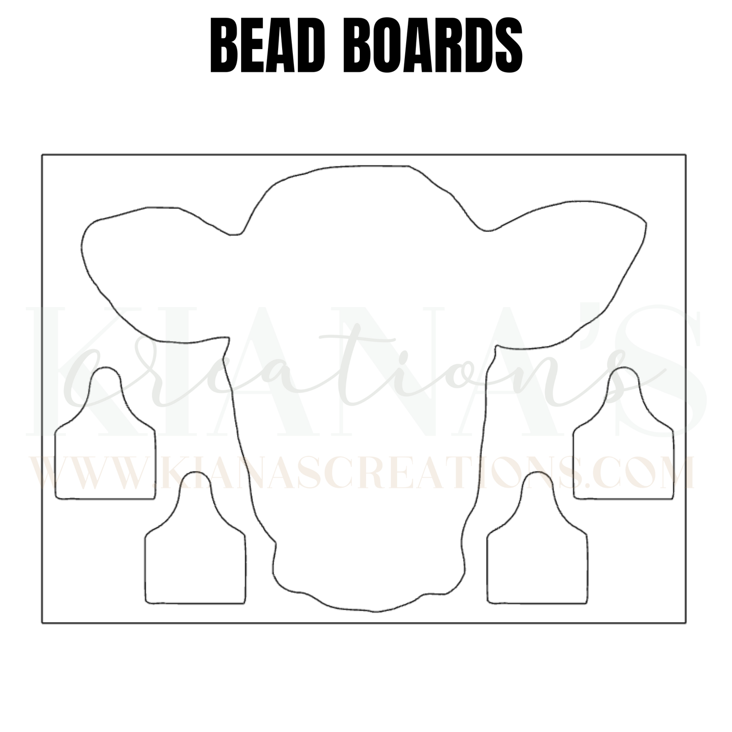 Cow Head Bead Board