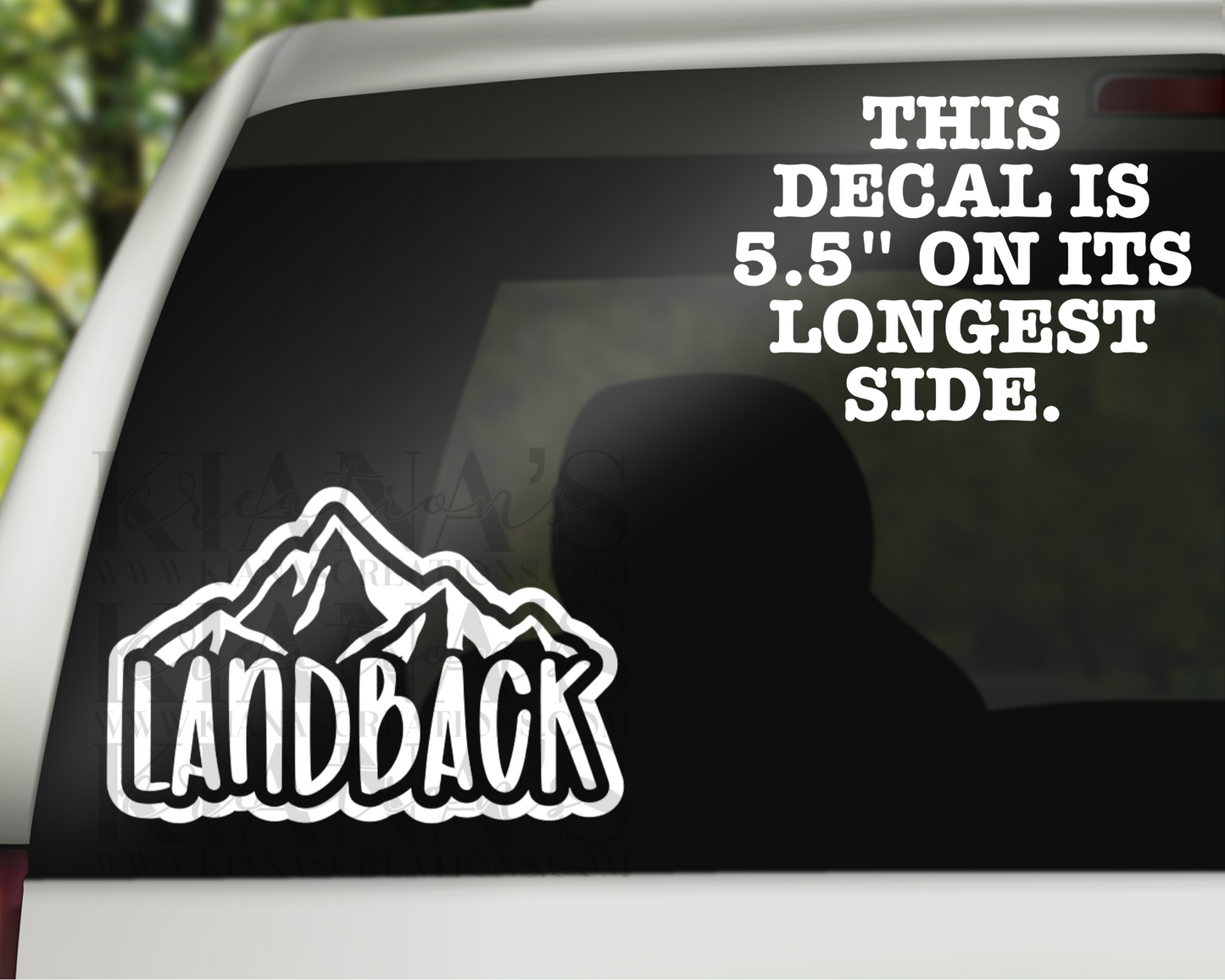 Land Back Decal
