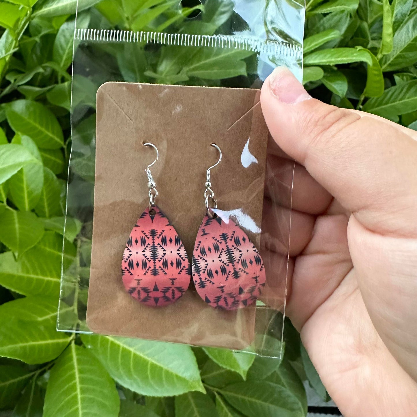 Aztec Tear Drop Earring
