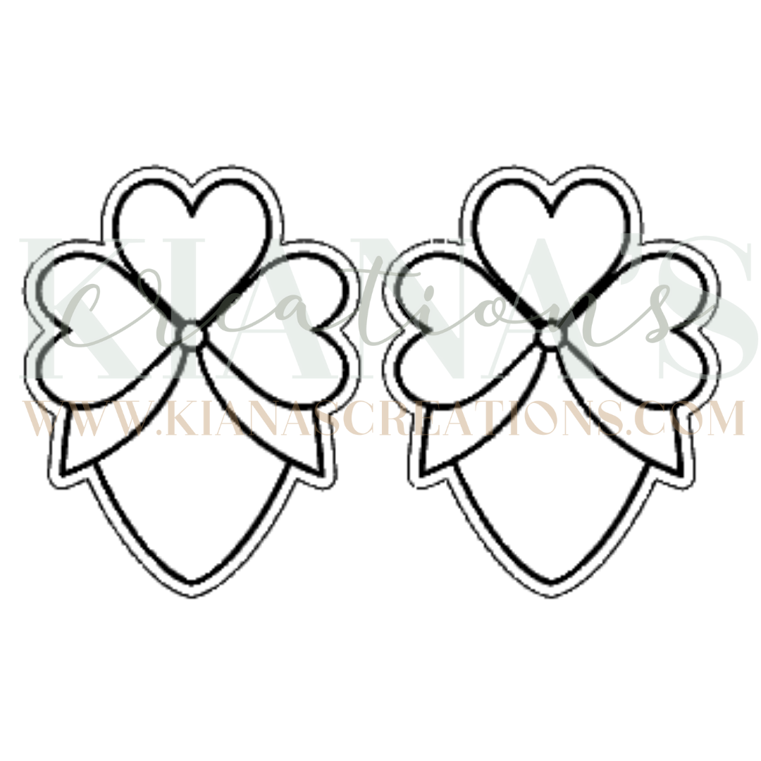 Strawberry Heart Wood Cabochon