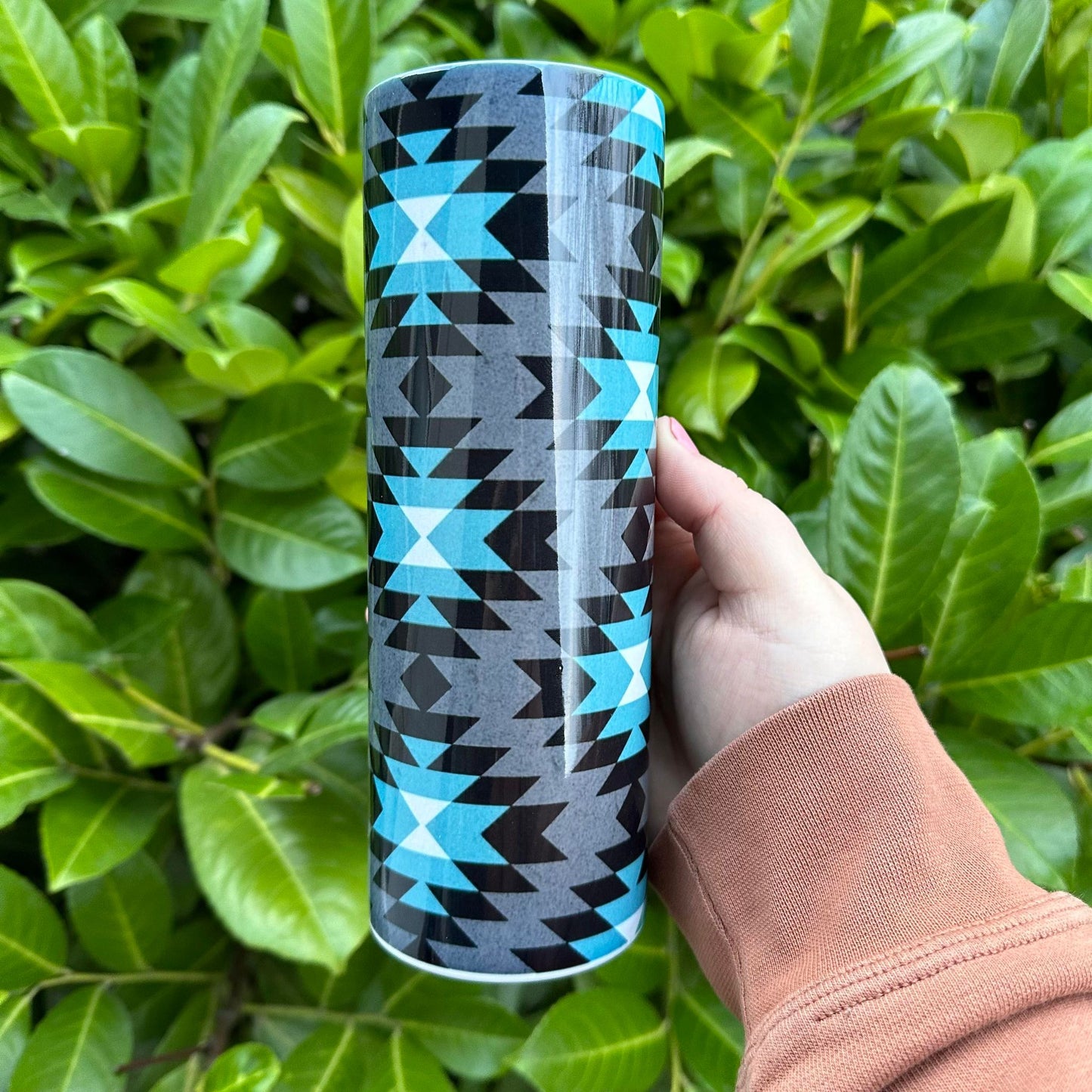 Blue Aztec Tumbler