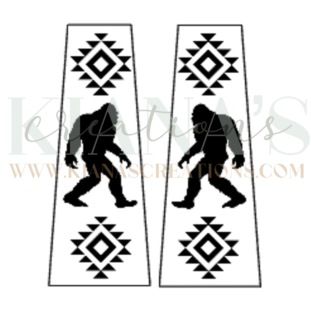 Big Foot Trapezoid Wood Cabochon