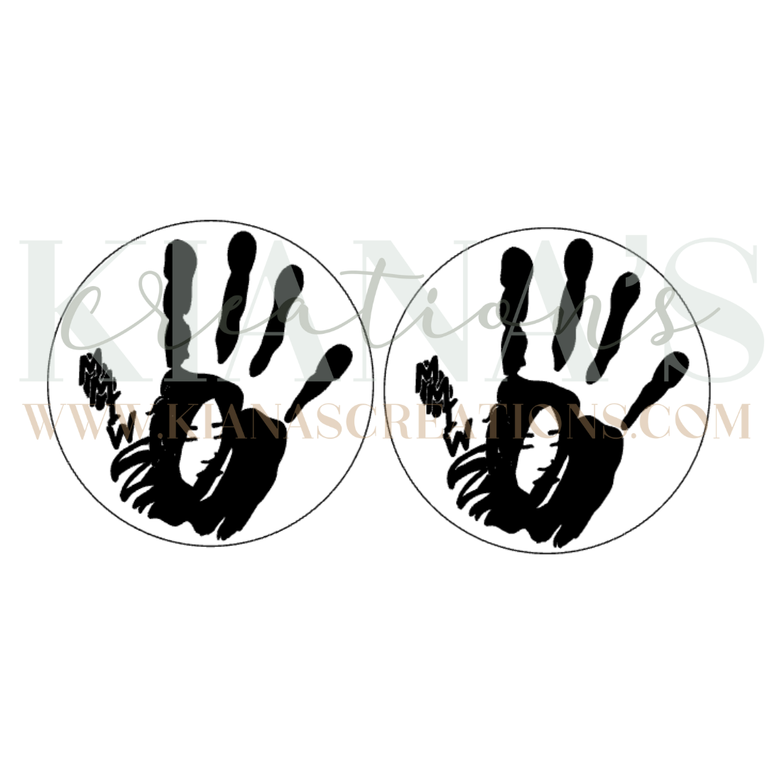 MMIW Hand Print Red Acrylic