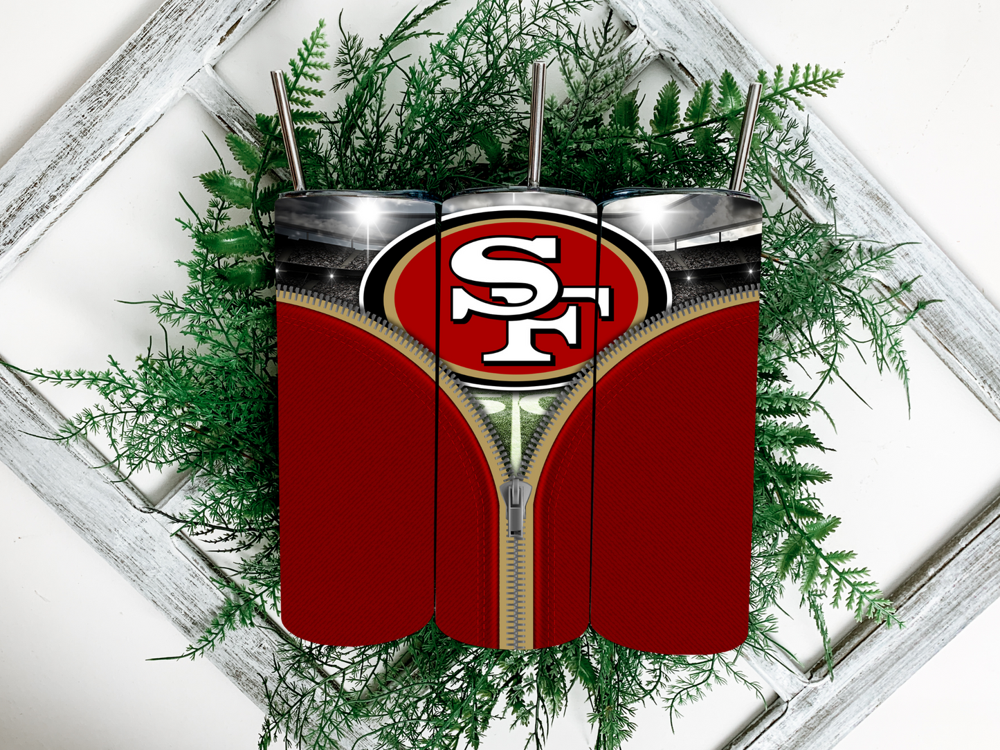 Zipper Football Tumbler