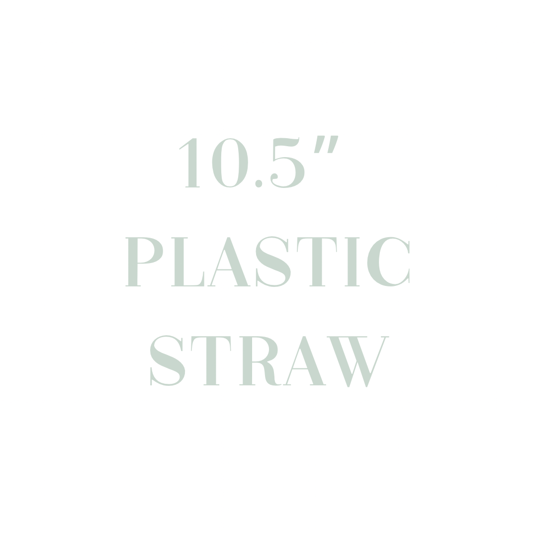 10.5” Plastic Straw