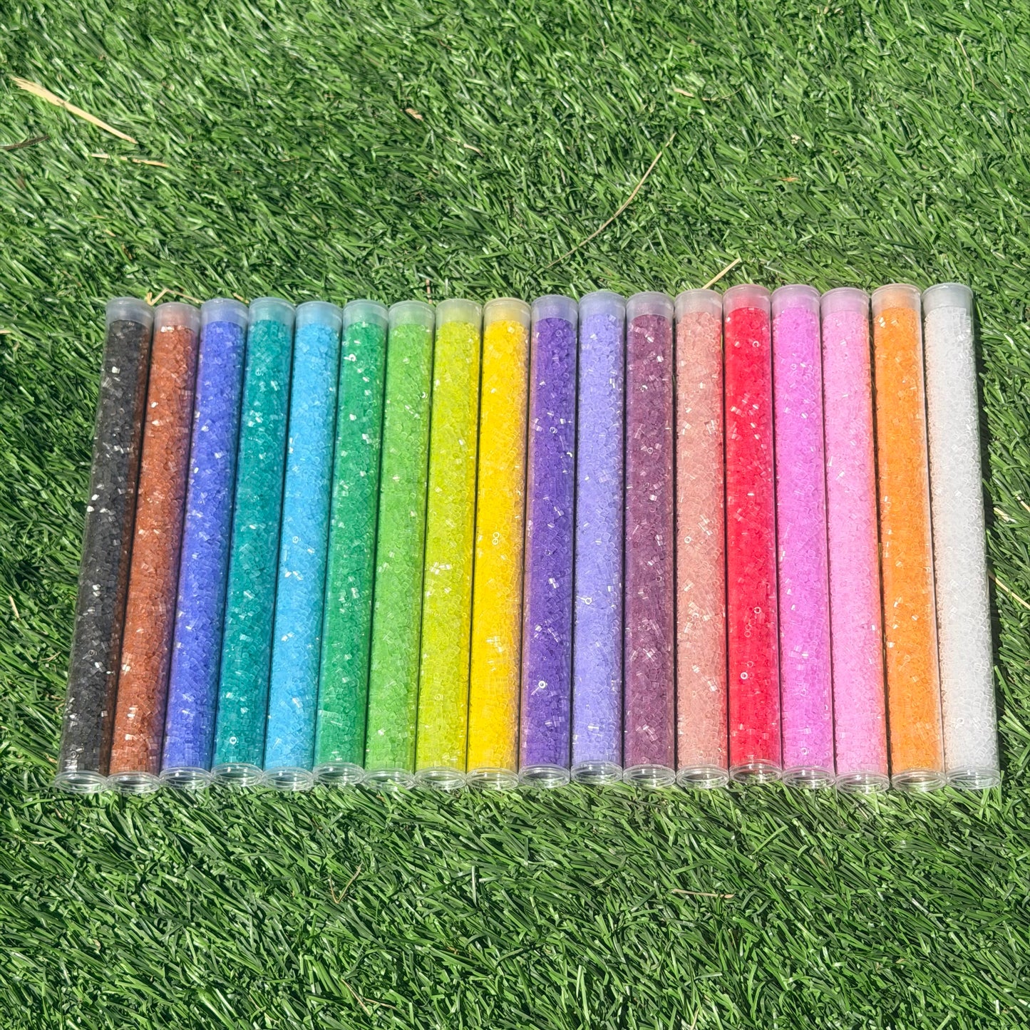11/0 Jelly/Jade Delica Beads 18 color Set