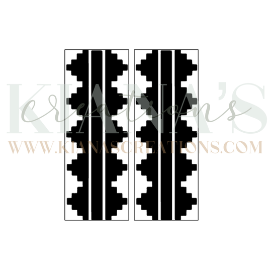 Basket Weave Rectangle Wood Cabochon