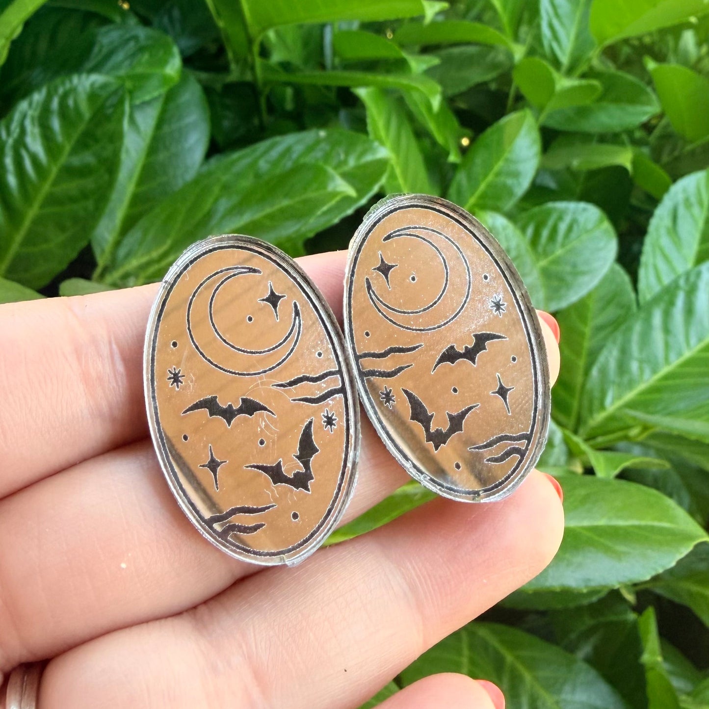 Halloween Silver Mirror Cabochon Collection