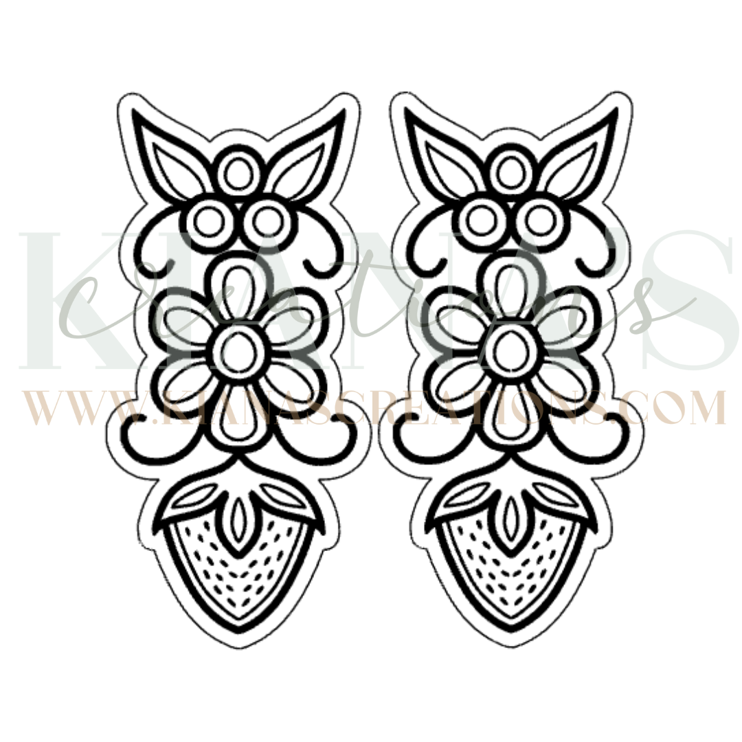 Strawberry Acrylic Cabochon- Choose your color acrylic!