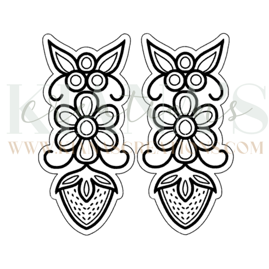 Strawberry Acrylic Cabochon- Choose your color acrylic!