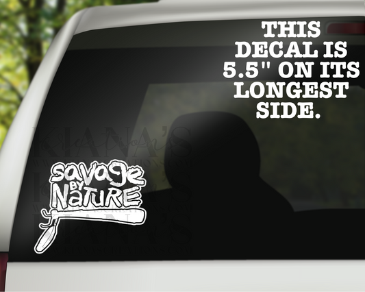 Savage by Nature Decal