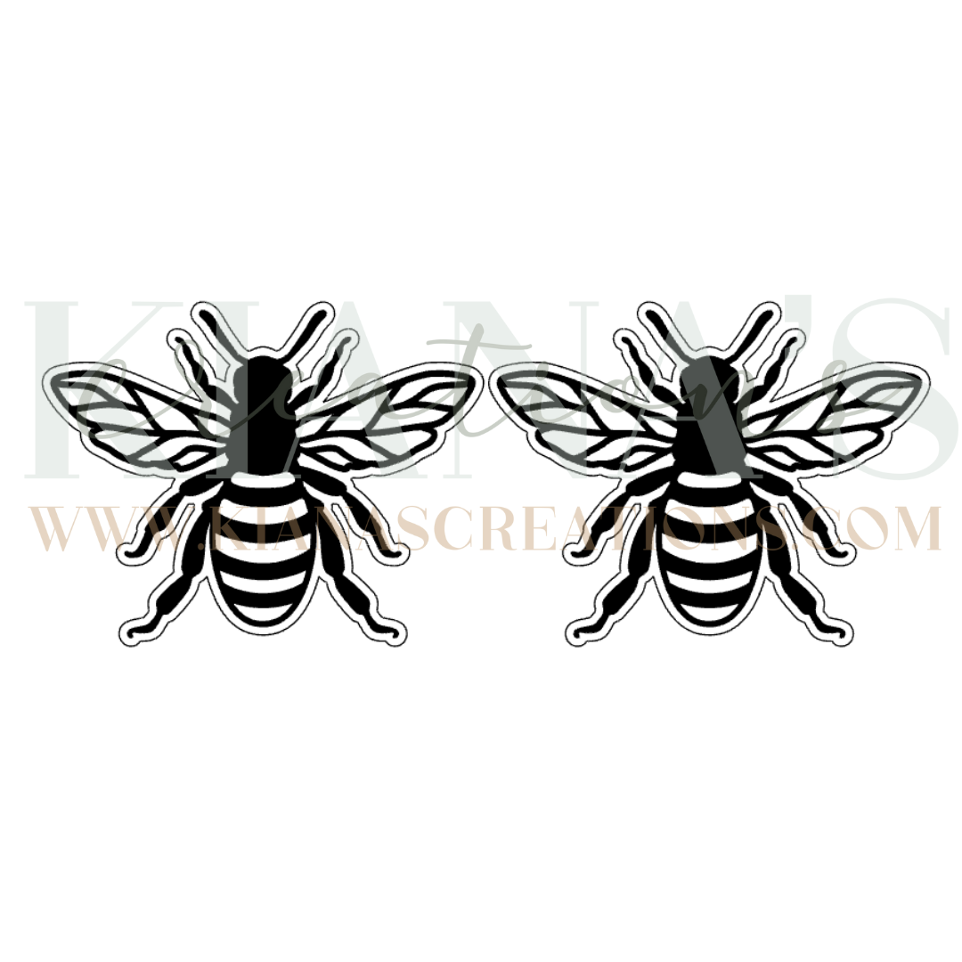 Bee Acrylic Cabochon- Choose your color acrylic!