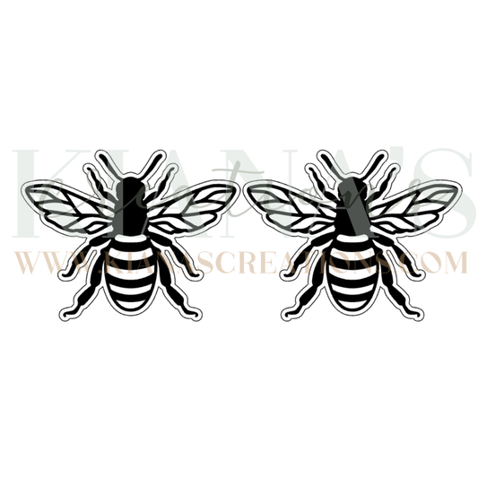Bee Acrylic Cabochon- Choose your color acrylic!