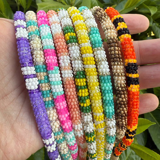 Oglala Lakota Native Handmade Beaded Keychains - Colorful Beads in Various Designs