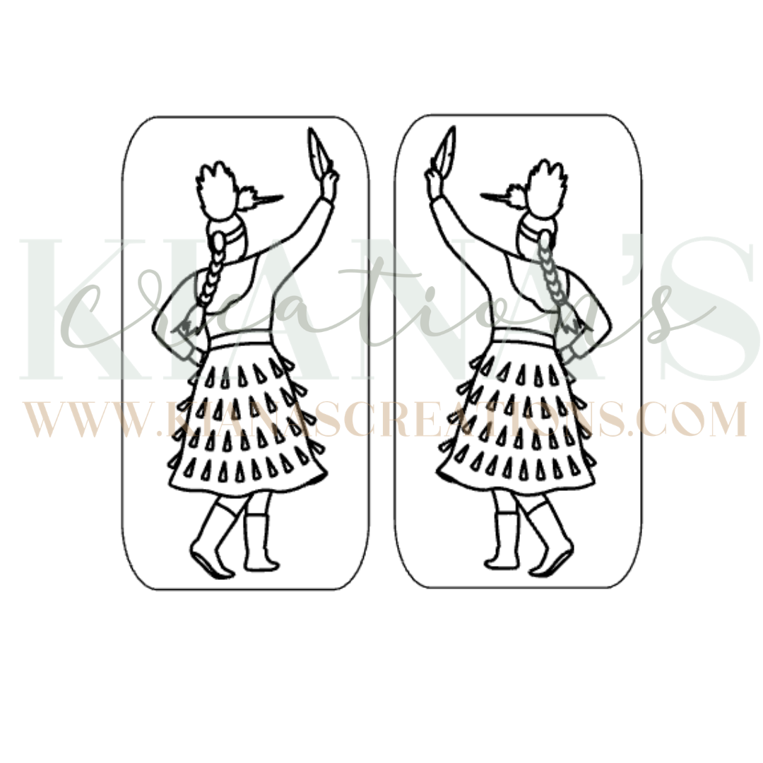 Jingle Dancer Cabochon - You choose the color!
