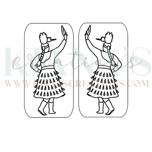 Jingle Dancer Cabochon - You choose the color!