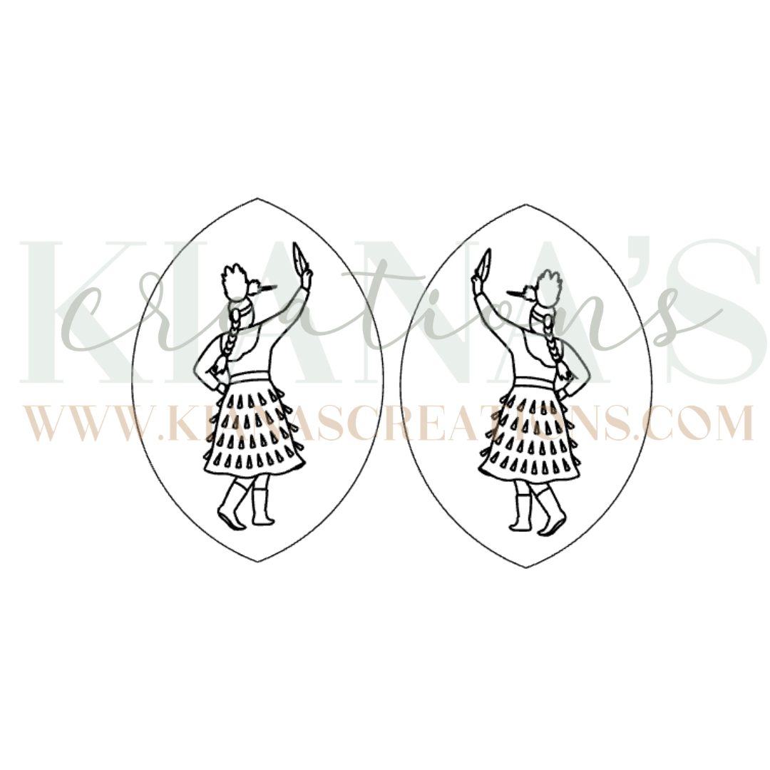 Jingle Dancer Cabochon - You choose the color!