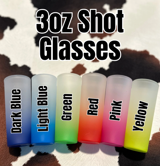 Custom 3oz Shot Glassess