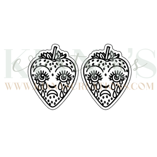 Crying Heart Face Cabochon - You choose the color!