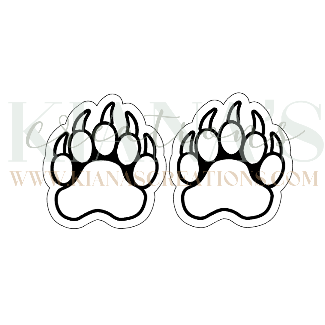 Bear Paw Cabochon - You choose the color!