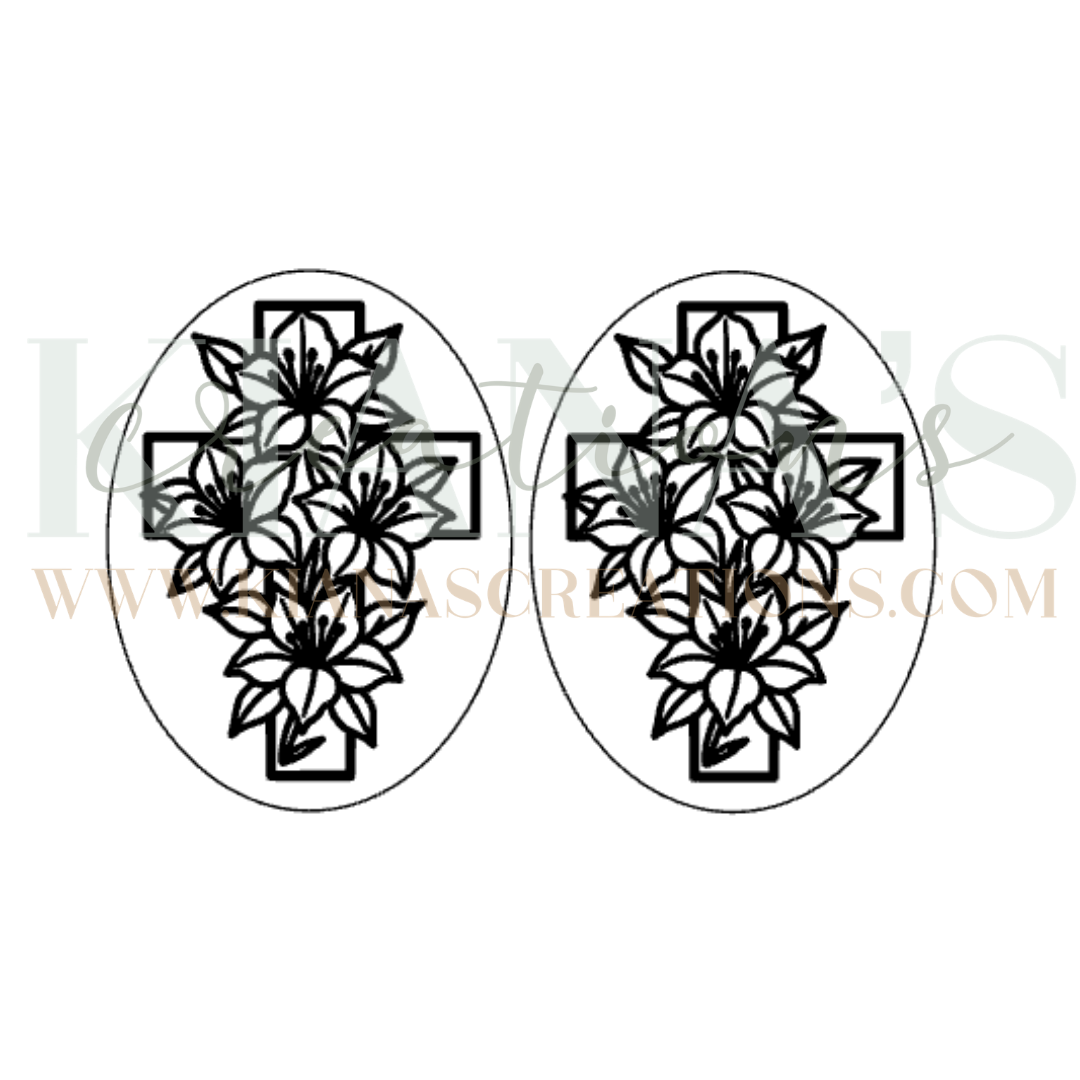Cross Cabochon - You choose the color!