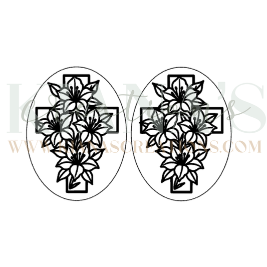 Cross Cabochon - You choose the color!