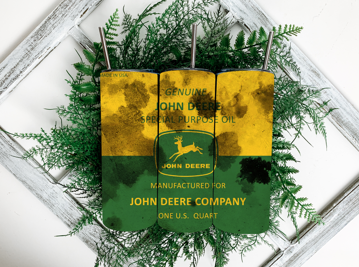 John Deer Oil Tumbler