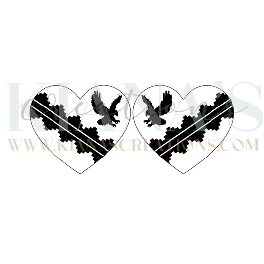 Eagle Heart Wood Cabochon