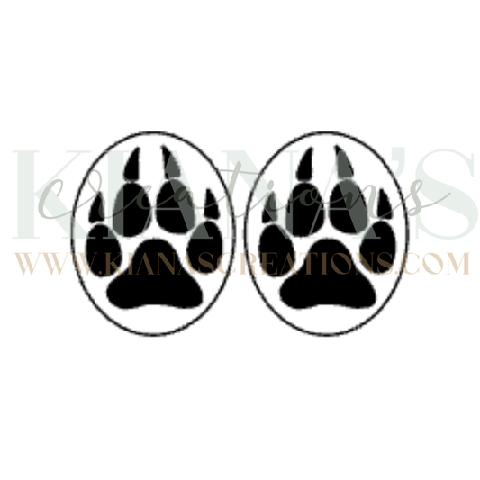 Wolf Paw Cabochon - You choose the color!