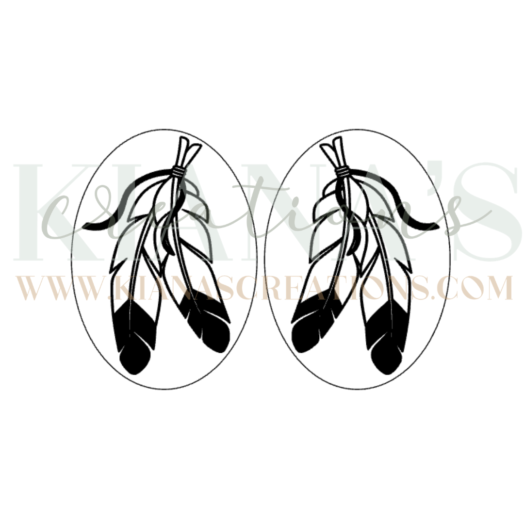 Feather Cabochon - You choose the color!