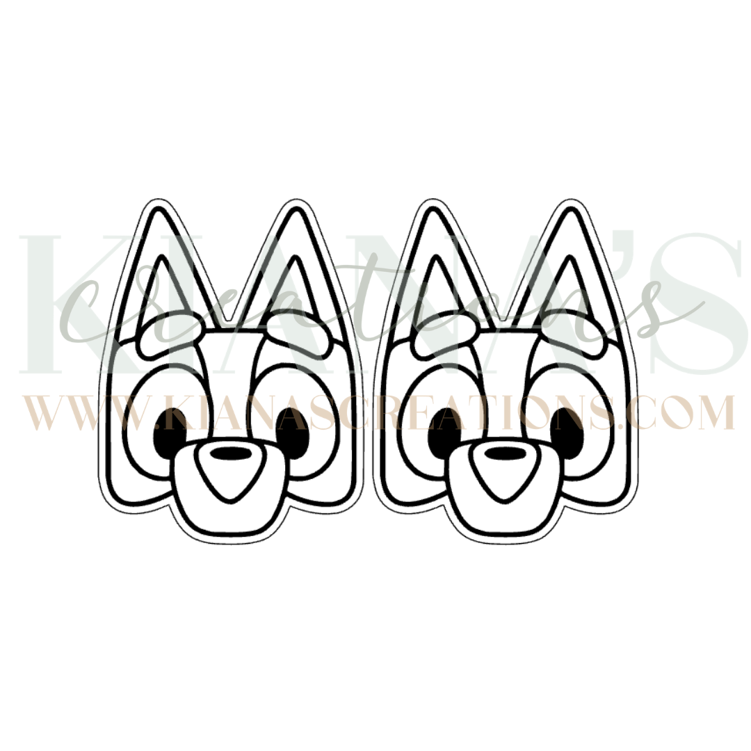 Blue Dog Cabochon - You choose the color!