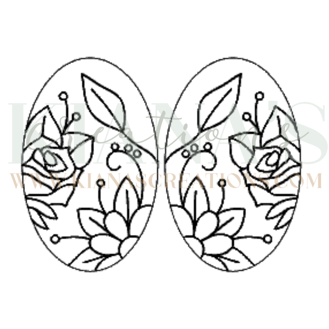 Floral Cabochon - You choose the color!