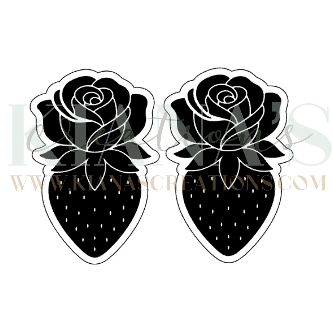 Strawberry Rose Cabochon - You choose the color!