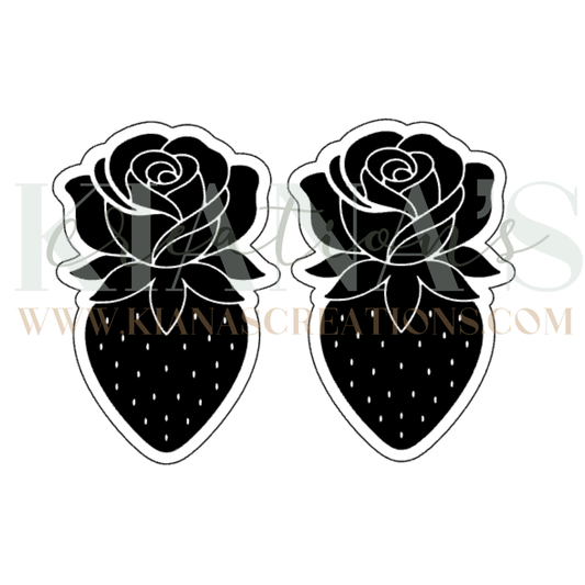 Strawberry Rose Cabochon - You choose the color!