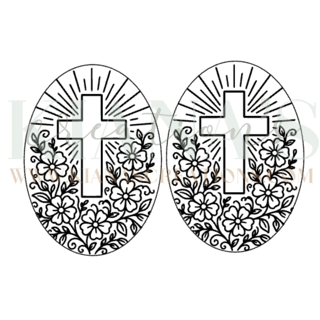 Cross Cabochon - You choose the color!