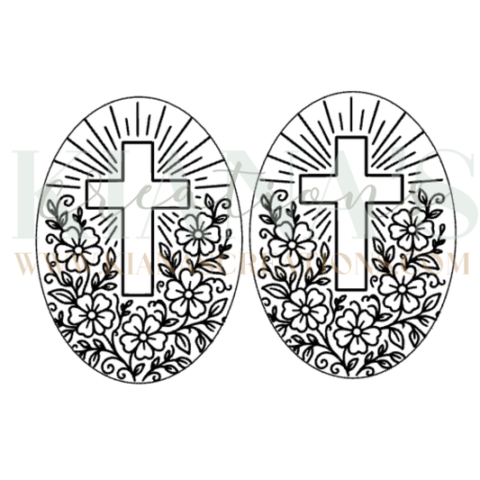 Cross Cabochon - You choose the color!
