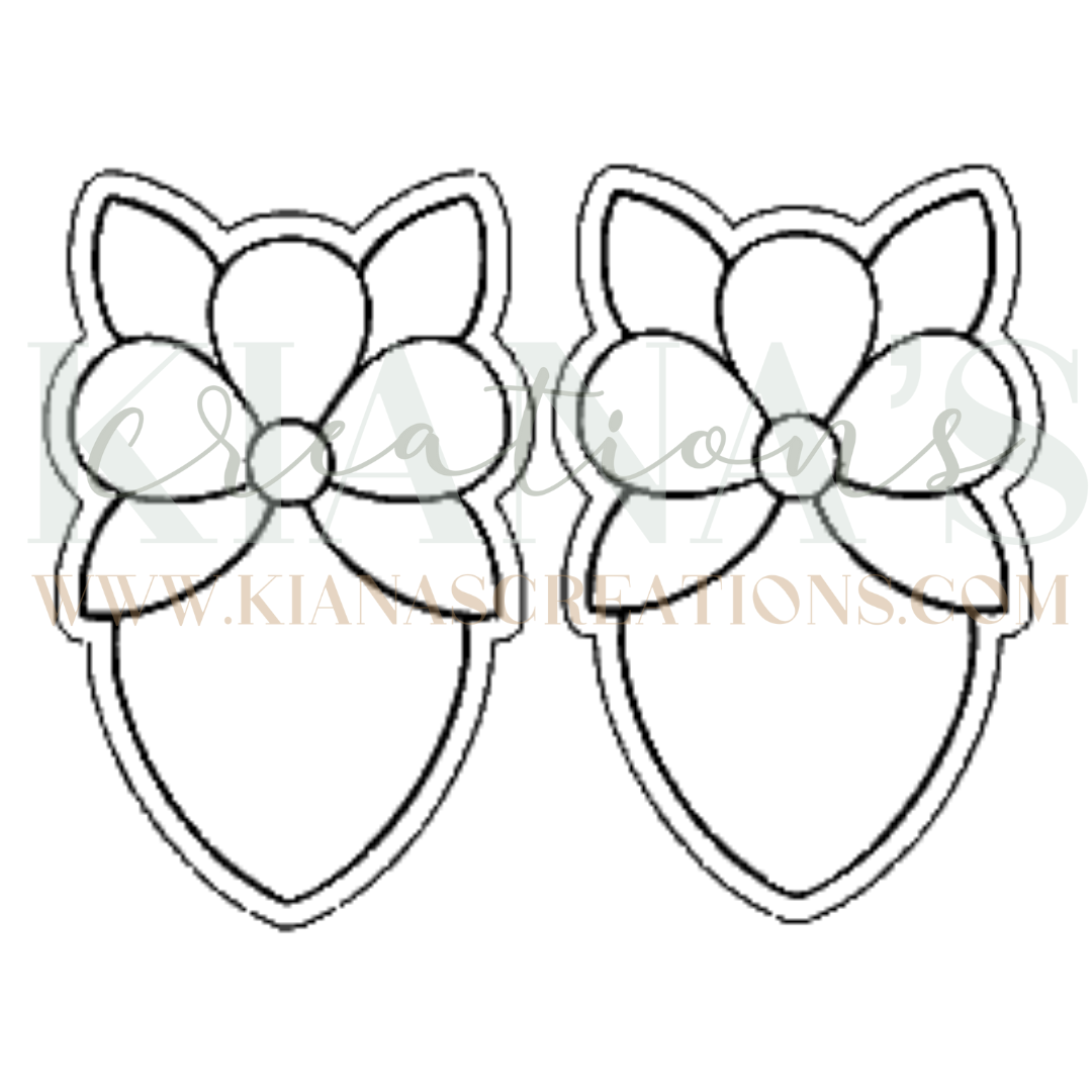 Floral Strawberry Acrylic Cabochon- Choose your color acrylic!