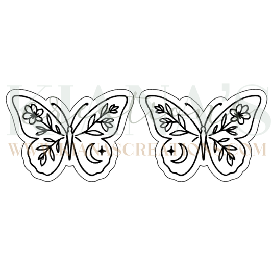 Floral Butterfly Cabochon - You choose the color!
