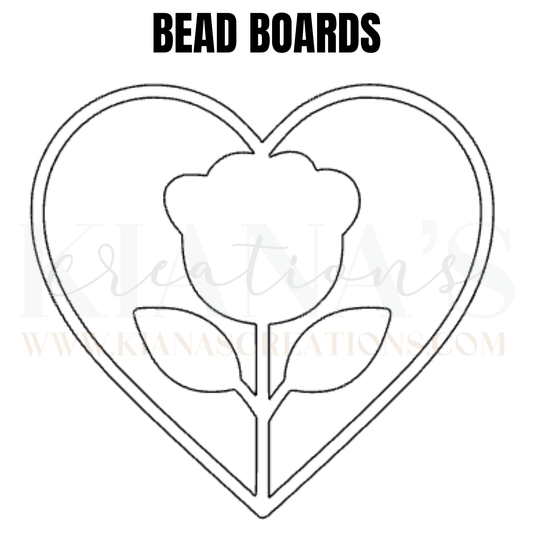 Rose Heart Bead Board