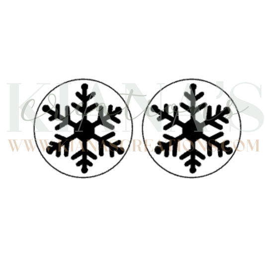Snowflake Cabochon - You choose the color!