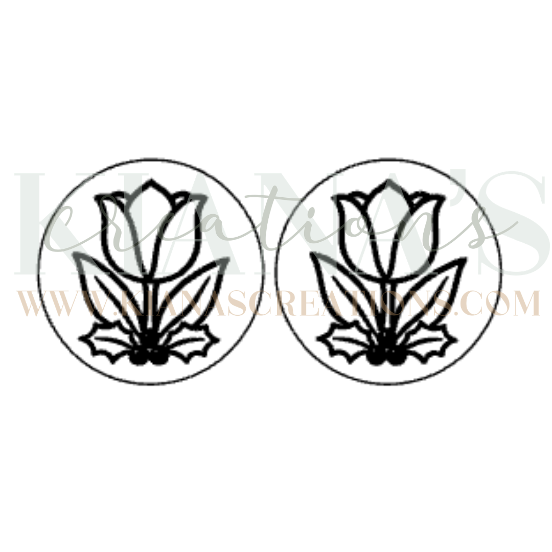 Floral Cabochon - You choose the color!