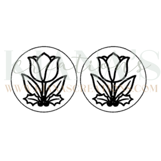 Floral Cabochon - You choose the color!