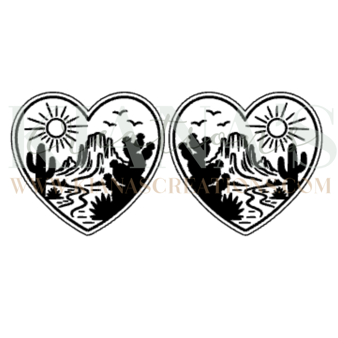 Desert Landscape Cabochon - You choose the color!