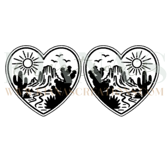 Desert Landscape Cabochon - You choose the color!