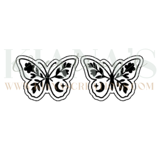Floral Butterfly Cabochon - You choose the color!