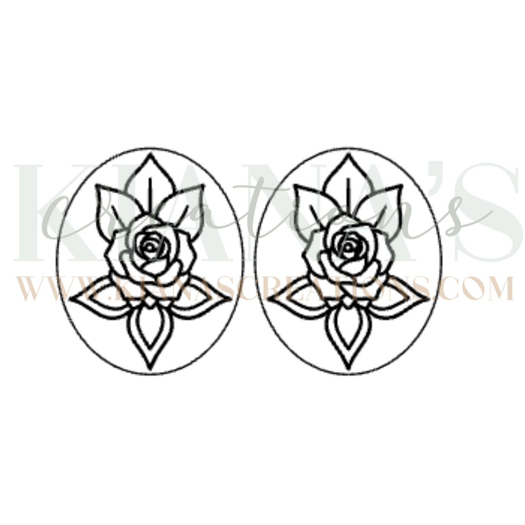 Floral Cabochon - You choose the color!