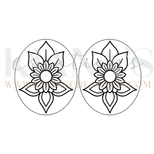 Floral Cabochon - You choose the color!