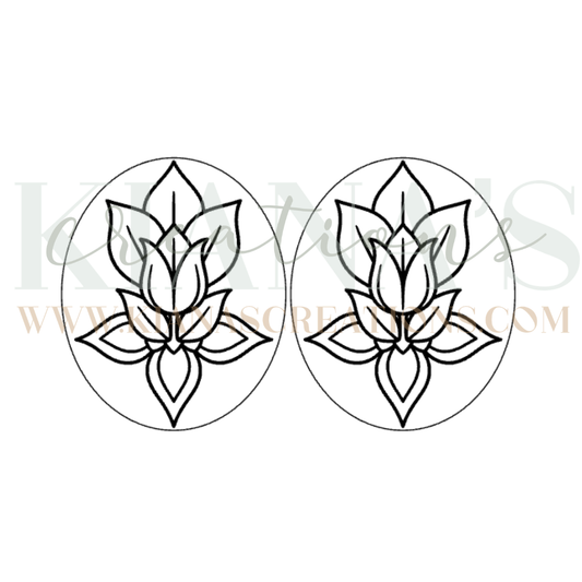 Floral Cabochon - You choose the color!