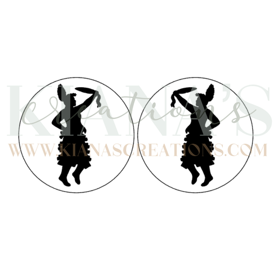 Powwow Jingle Dancer Cabochon - You choose the color!